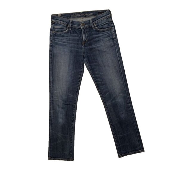 CITIZENS OF HUMANITY, Phoebe jeans 26, slim straight crop, denim, medium wash - Picture 1 of 11